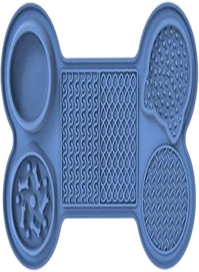 JAMBUVANTI Multifunctional Pet Food Bowl Licking Pad 6 in 1 Different Pattern Dog and Cat Suction Cup Slow Food Pads Dog and cat Specific Lick Mat Slow Feeder Pet Food Bowl Licking Pads Multicolour - Image 2